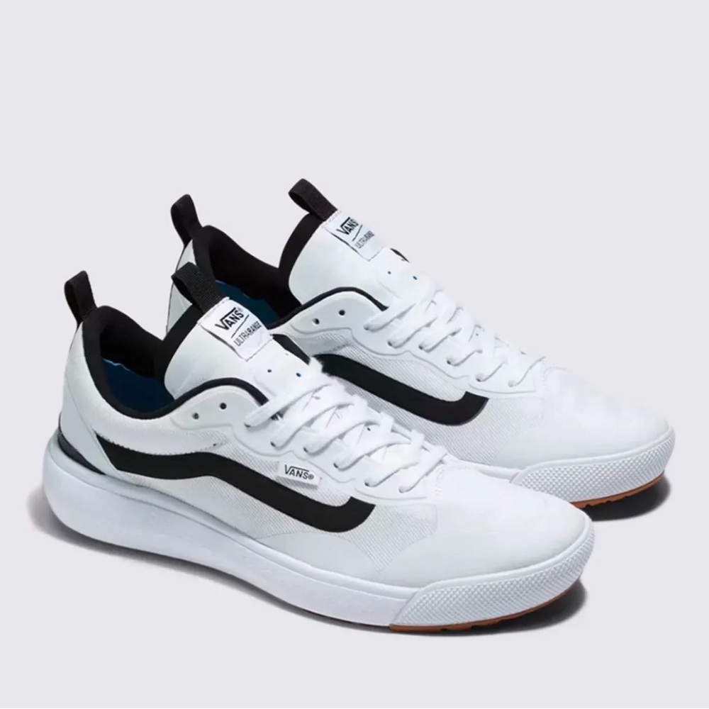 Vans White and Black Athletic Sneakers